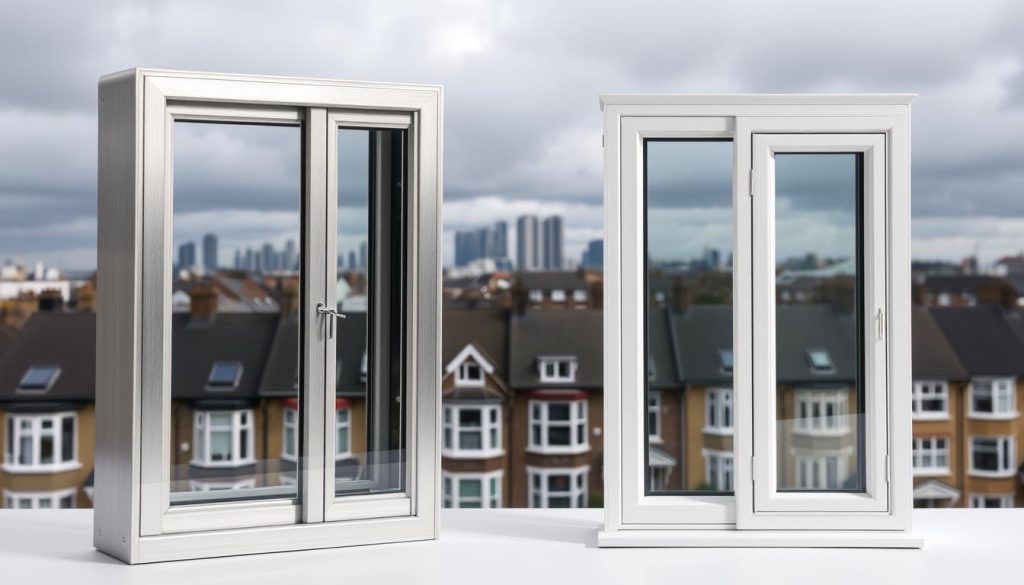 uPVC vs aluminium windows cost UK