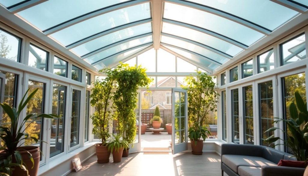 installation conservatory roof