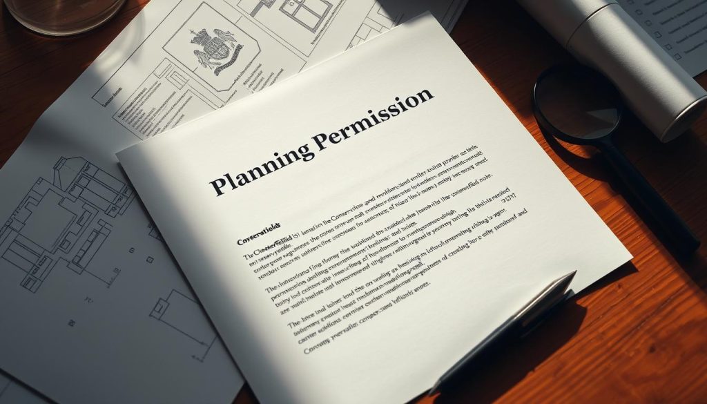 planning permission for sash windows in Chesterfield conservation area